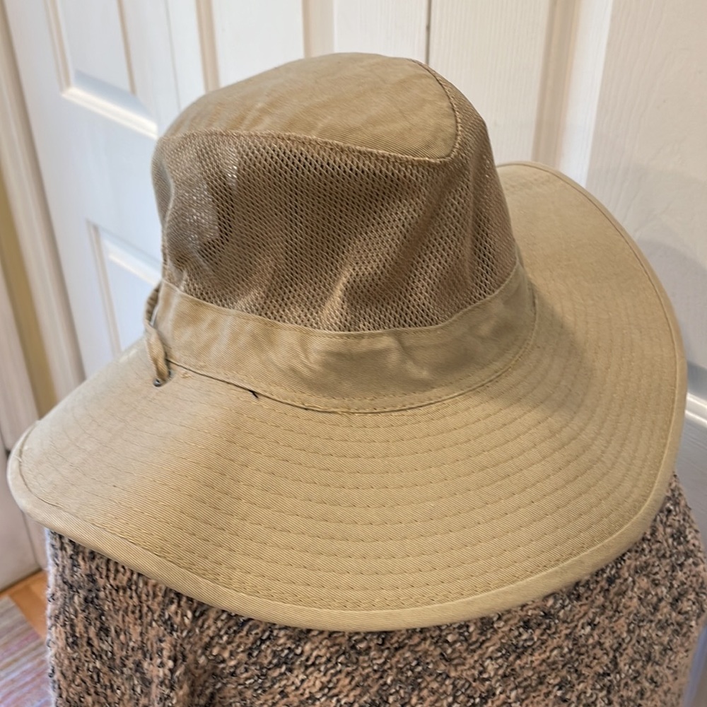 Dorfman Pacific Co tan unisex solar weave sun protective fabric  bucket hat
